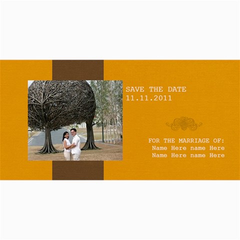 Save The Date Cards 8 x4  Photo Card - 1