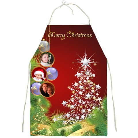 A Merry Christmas Full Apron By Deborah Front