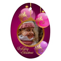 Christmas Oval Ornament 2 - Ornament (Oval)