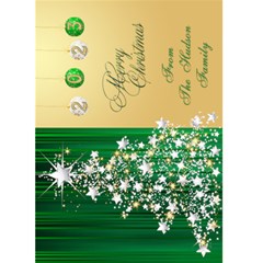 2023 5x7 Christmas Card (Green) - Greeting Card 5  x 7 