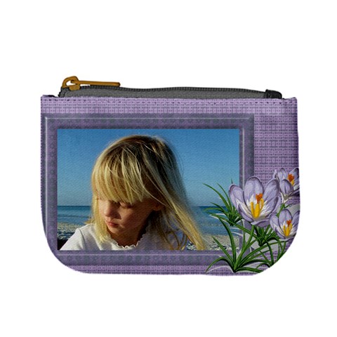 Shades Of Violet Mini Coin Purse By Deborah Front