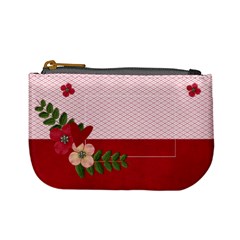 Mini Coin Purse- Heart and Flowers