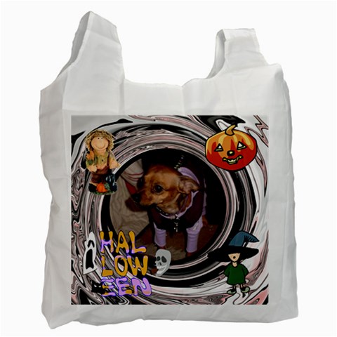 Trick Or Treat Recycle Bag 3 By Kim Blair Front
