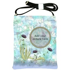 purple floral  - Shoulder Sling Bag