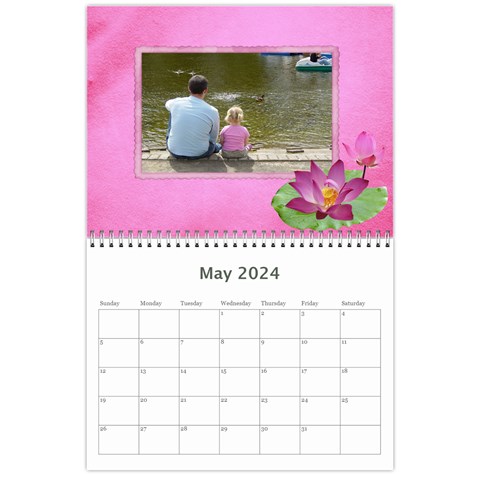 Happy Pink 2024 (any Year) Calendar By Deborah May 2024