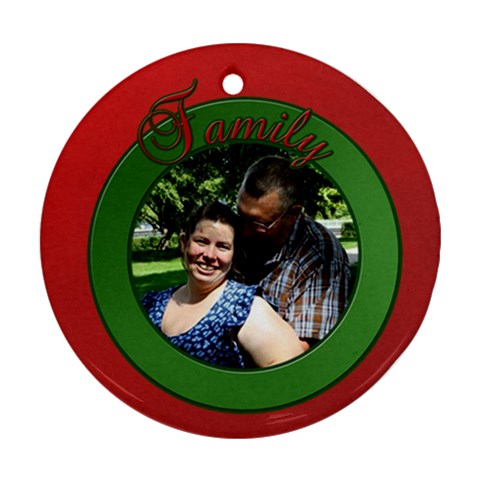 Family Christmas Ornament By Patricia W Front