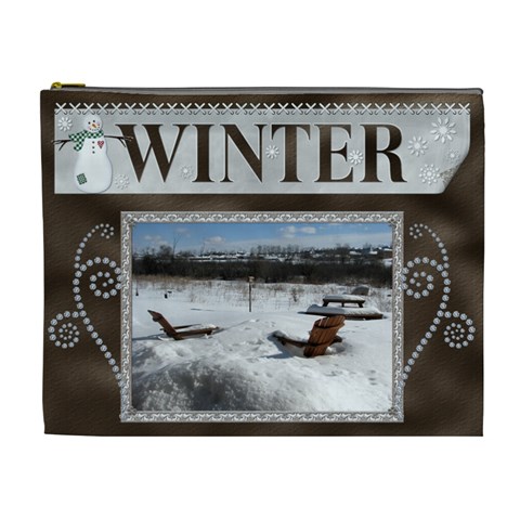 Winter Xl Cosmetic Bag By Lil Front