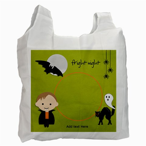 Recycle Bag (one Side): Halloween11 By Jennyl Front