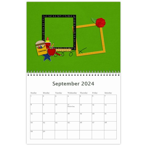 Calendar: Back To School (any Year) By Jennyl Sep 2024