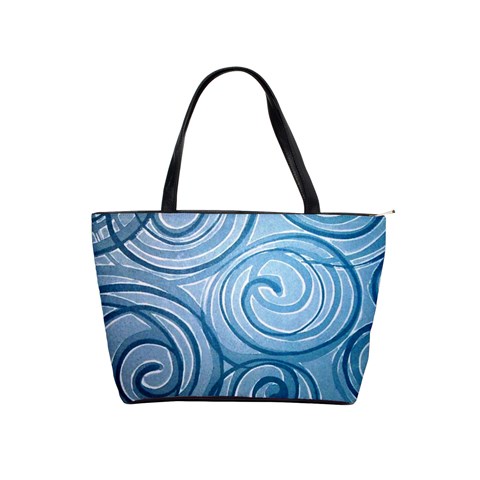 Turquoise Squiral Shoulder Bag By Bags n Brellas Front