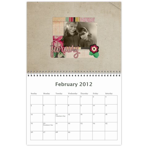 2012 Calendar By Cheryl Peacock Feb 2012