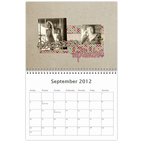 2012 Calendar By Cheryl Peacock Sep 2012