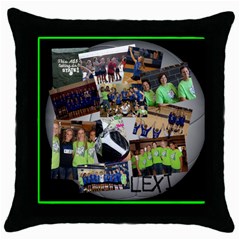 volleyball gift2 - Throw Pillow Case (Black)