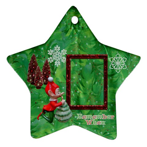 Elf Remember When Christmas Ornament 2023 2 Side By Ellan Front