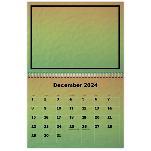 Classic 2024 Calendar (large Numbers) By Deborah Dec 2024