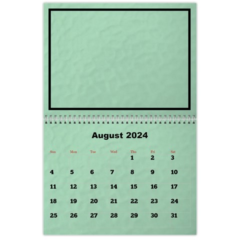 Classic 2024 Calendar (large Numbers) By Deborah Aug 2024