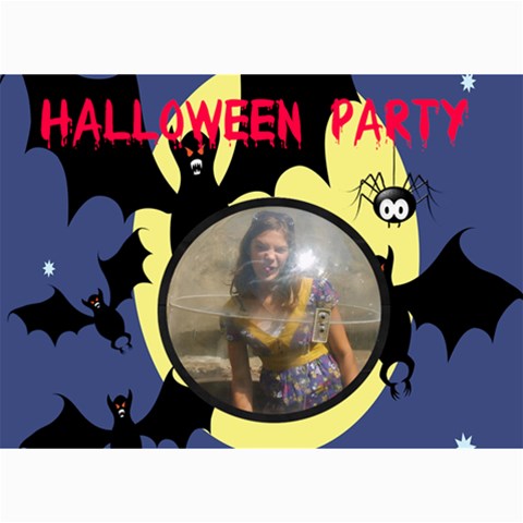 Halloween Invitation 5 By Kim Blair 7 x5  Photo Card - 2