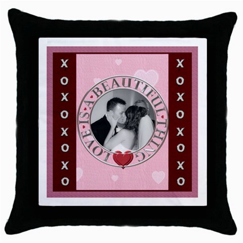 Love Is A Beautiful Thing Throw Pillow Case By Lil Front