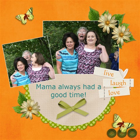 Family Mothers Day 2011 By Gayla Holmes Hardaway 12 x12  Scrapbook Page - 2