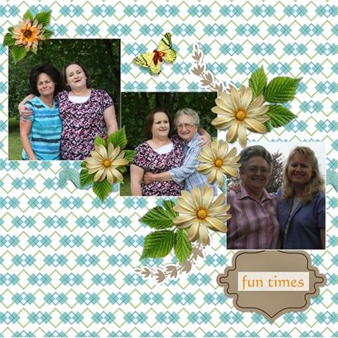 Family Mothers Day 2011 By Gayla Holmes Hardaway 12 x12  Scrapbook Page - 7