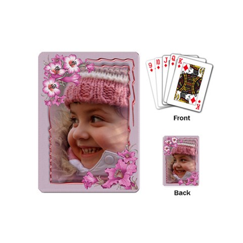 Pretty In Pink Mini Playing Cards By Deborah Back