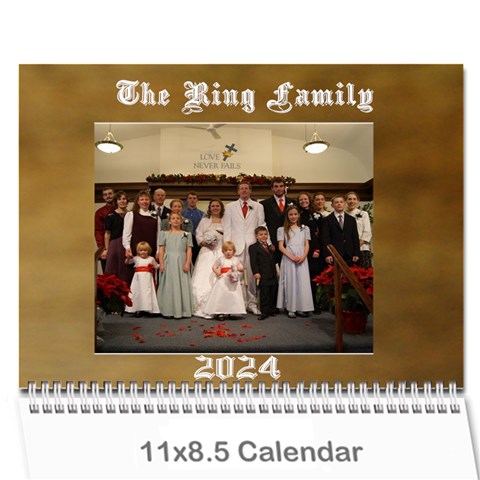 2024 Ring Family Calendar By Kim Blair Cover