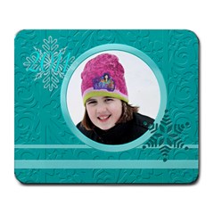 winter mousepad - Large Mousepad