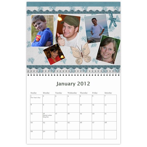 Horne Family Calendar By Gina Horne Jan 2012