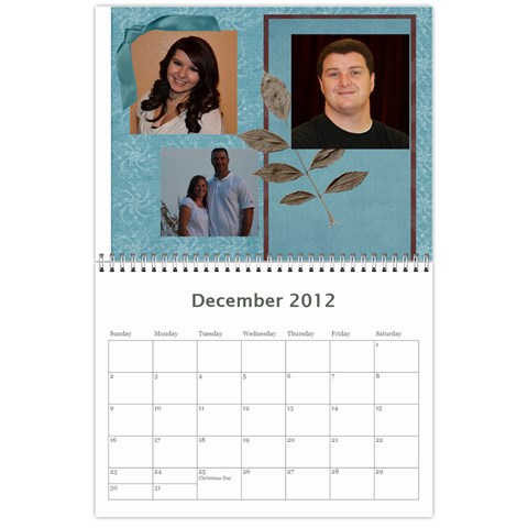 Horne Family Calendar By Gina Horne Dec 2012