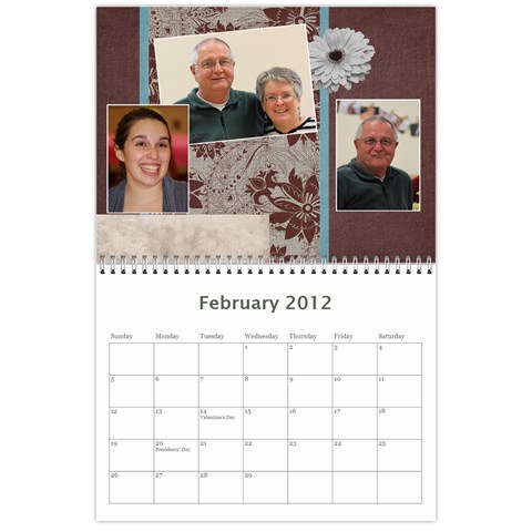 Horne Family Calendar By Gina Horne Feb 2012