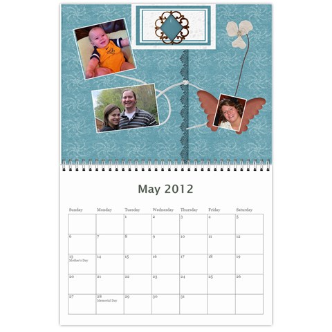 Horne Family Calendar By Gina Horne May 2012