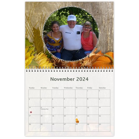 2024 Memory  Calendar By Kim Blair Nov 2024