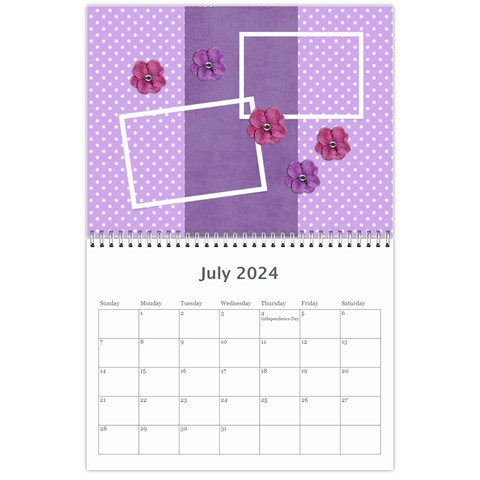 Calendar: Lavander Dreams By Jennyl Jul 2024