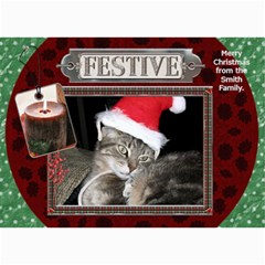 Festive 5x7 Christmas Card - 5  x 7  Photo Cards