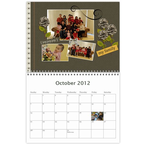 Calender Project 2012 By Juliana Gunardi Oct 2012