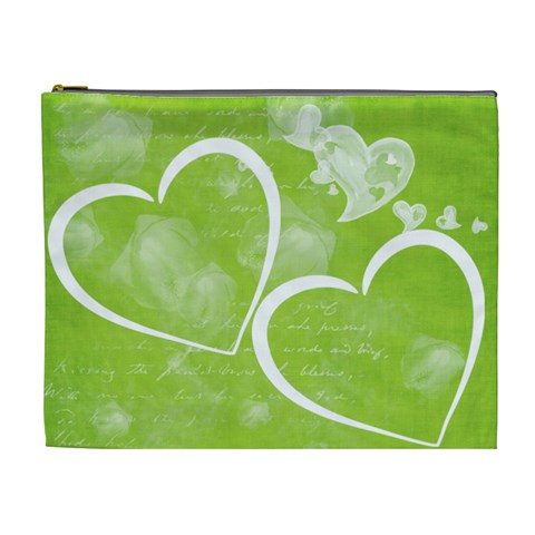 Sweet Heart Cosmetic Bag (xl) By Elena Petrova Front