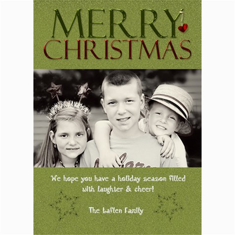 Christmas Card By Lana Laflen 7 x5  Photo Card - 3