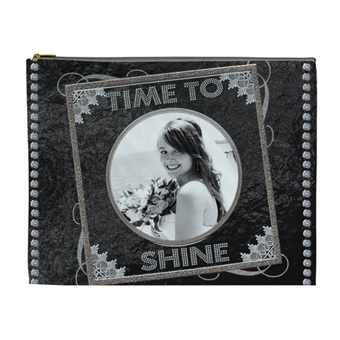 Time To Shine Xl Cosmetic Bag By Lil Front