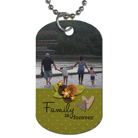 Dog Tag (two Sides): Family Is Forever By Jennyl Front