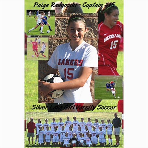 Paige Sr Soccer 2 By Nancy 30 x20  Poster - 1