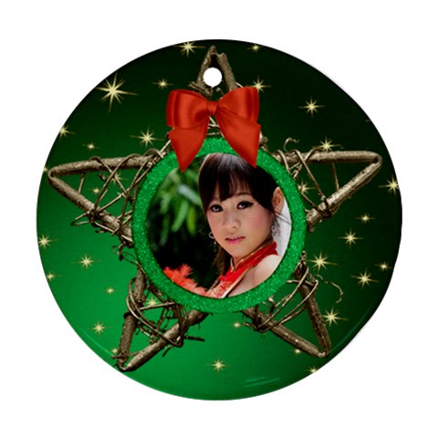 My Star Round Ornament (2 Sided) By Deborah Front