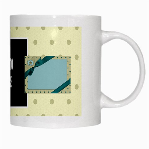 Covered In Teal Mug 1 By Lisa Minor Right