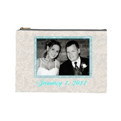 anniversary wedding makeup bag (7 styles) - Cosmetic Bag (Large)