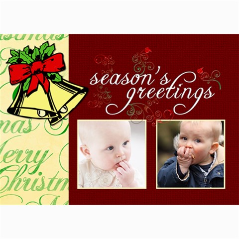 Christmas 2011 5x7 Photo Cards (x10)  By Picklestar Scraps 7 x5  Photo Card - 2