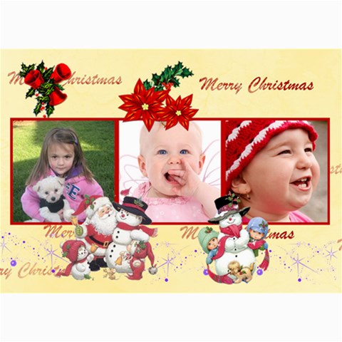 Christmas 2011 5x7 Photo Cards (x10)  By Picklestar Scraps 7 x5  Photo Card - 1