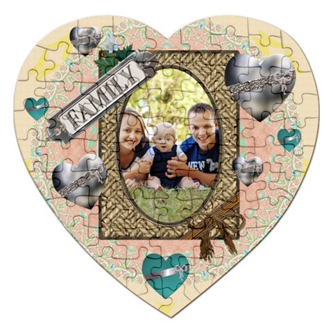 Family Heart Puzzle By Lil Front