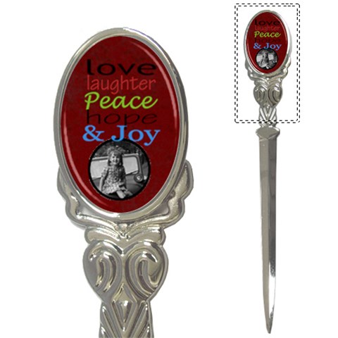 Love Laughter Letter Opener By Amanda Bunn Front