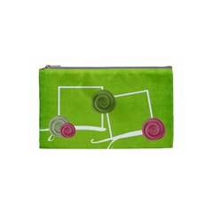 green cosmetic bag (S) - Cosmetic Bag (Small)