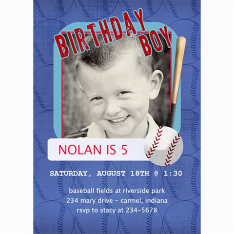 Birthday Boy Card By Lana Laflen 7 x5  Photo Card - 1