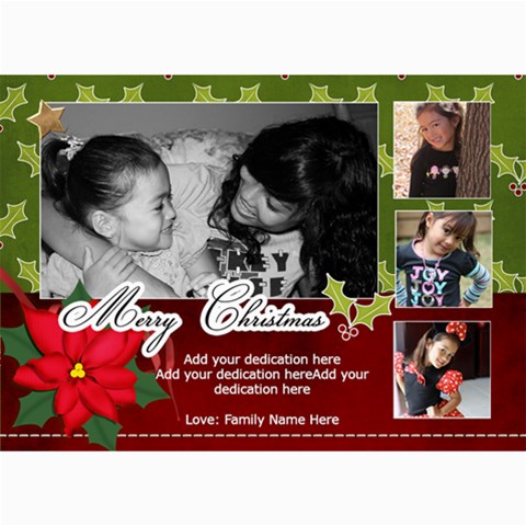 5x7 Photo Cards: Merry Christmas By Jennyl 7 x5  Photo Card - 1